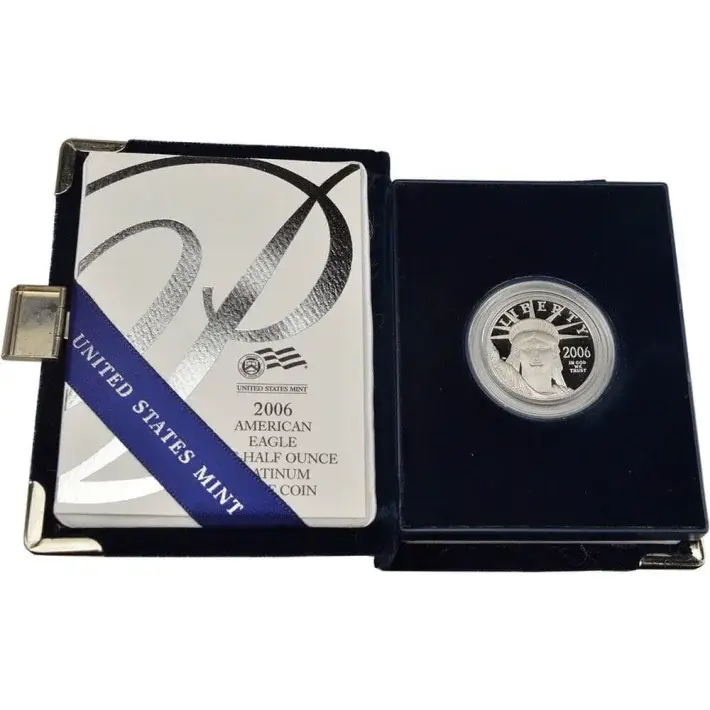 American Platinum Eagle Proof 1/2 oz $50 - Coin in OGP - Random Date #1