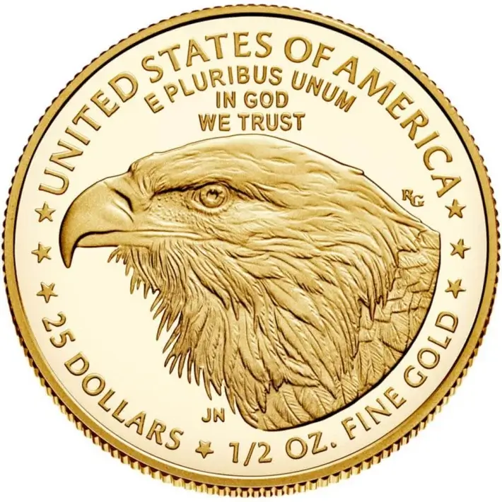 American Gold Eagle Proof 1/2 oz $25 - Coin in Capsule - Random Date #2