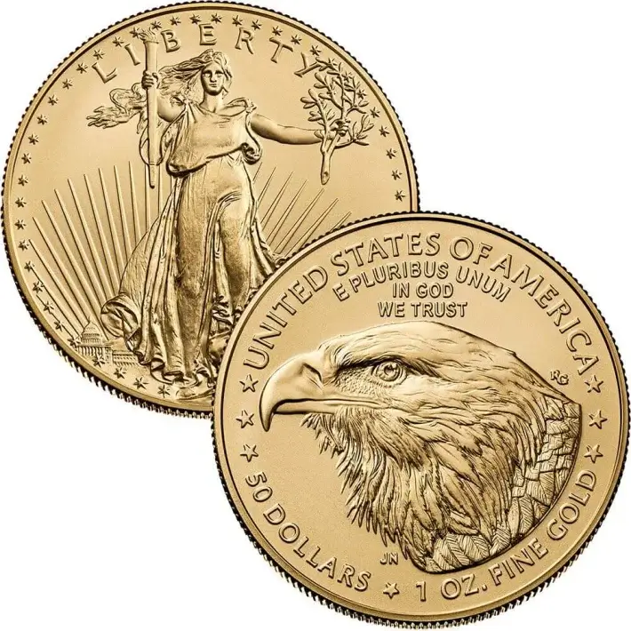 American Gold Eagle 1 oz $50 - PCGS MS69 Random Date and Label #2