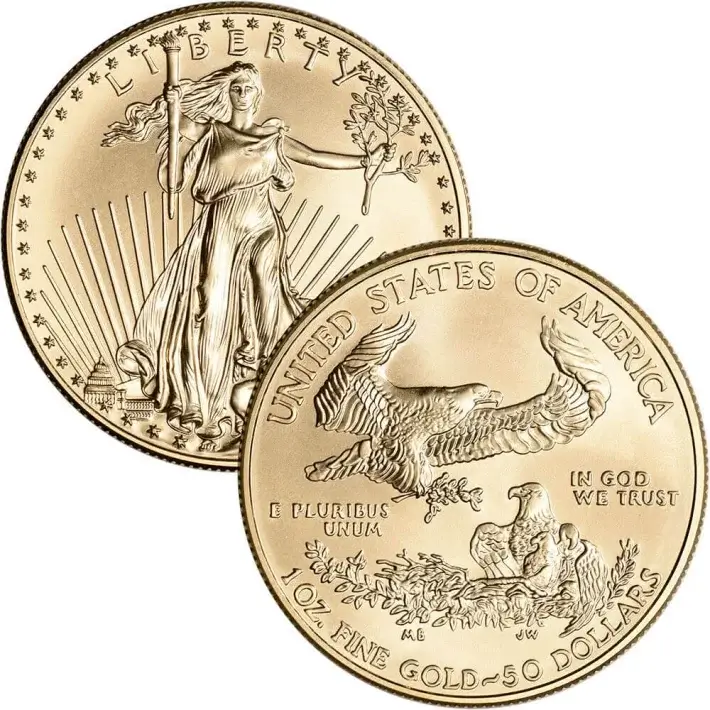 American Gold Eagle 1 oz $50 - PCGS MS69 Random Date and Label #3