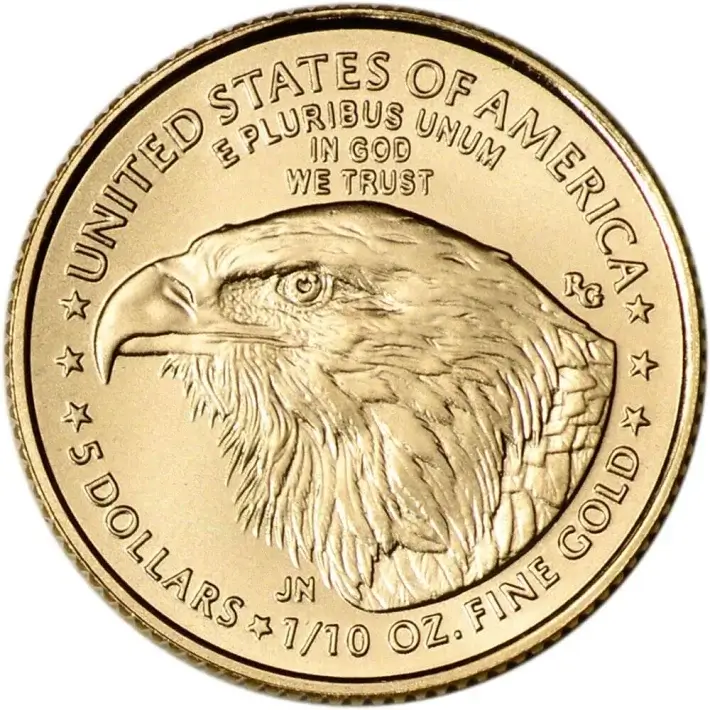 American Gold Eagle 1/10 oz $5 - Random Date - 1 Roll - 50 BU Coins in Mint Tube #4