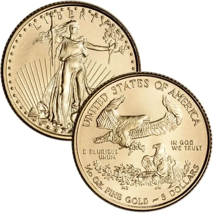 American Gold Eagle 1/10 oz $5 - PCGS MS70 Random Date and Label #2
