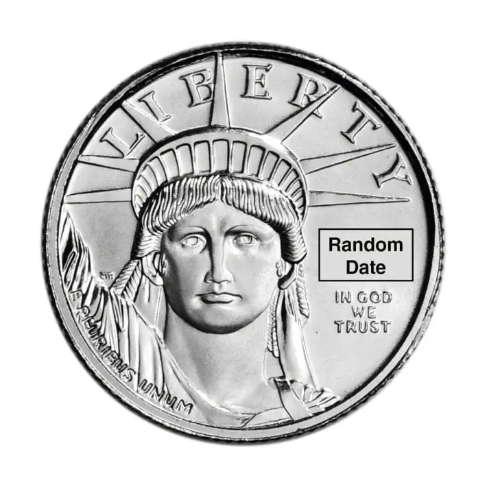 American Platinum Eagle (1/10 oz) $10 - BU - Random Date #1