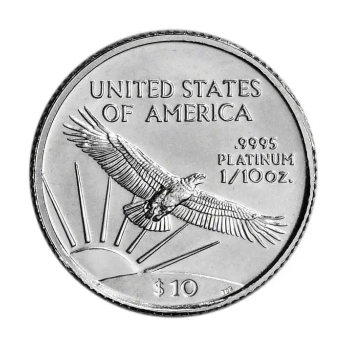 American Platinum Eagle (1/10 oz) $10 - BU - Random Date #2