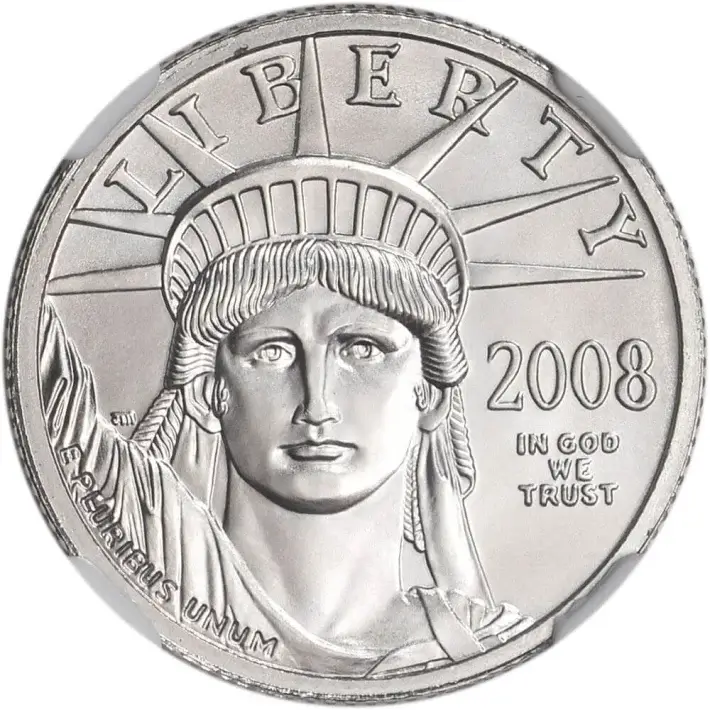 American Platinum Eagle 1/4 oz $25 - NGC MS69 Random Date and Label #3