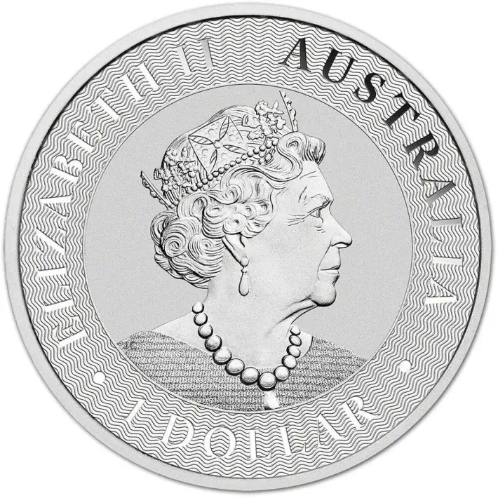 Australia Silver Kangaroo 1 oz $1 - Random Date - 100 BU Coins in 5 Tubes #3