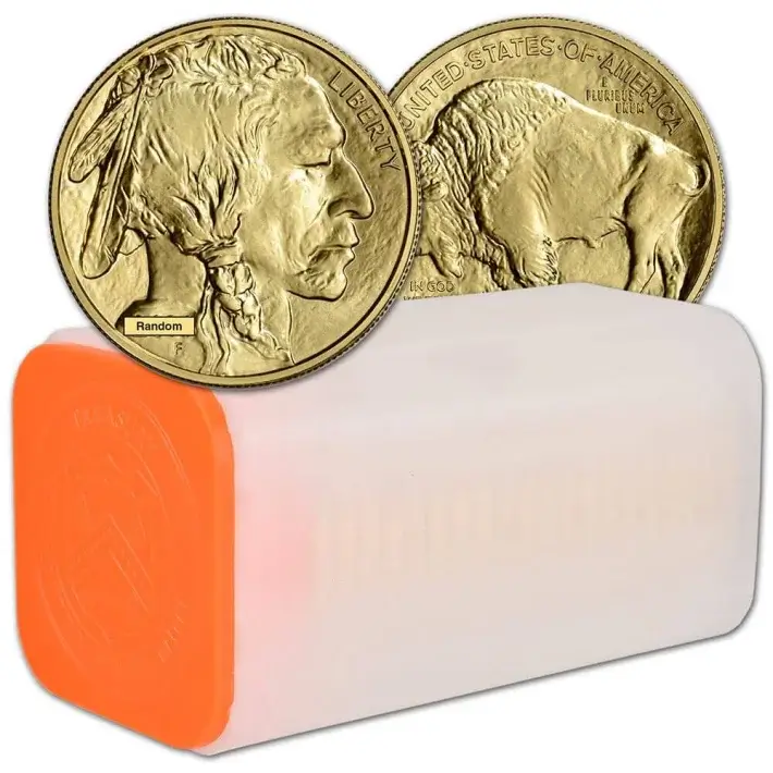American Gold Buffalo 1 oz $50 - BU - Random Date - Mint Tube of 20 #1