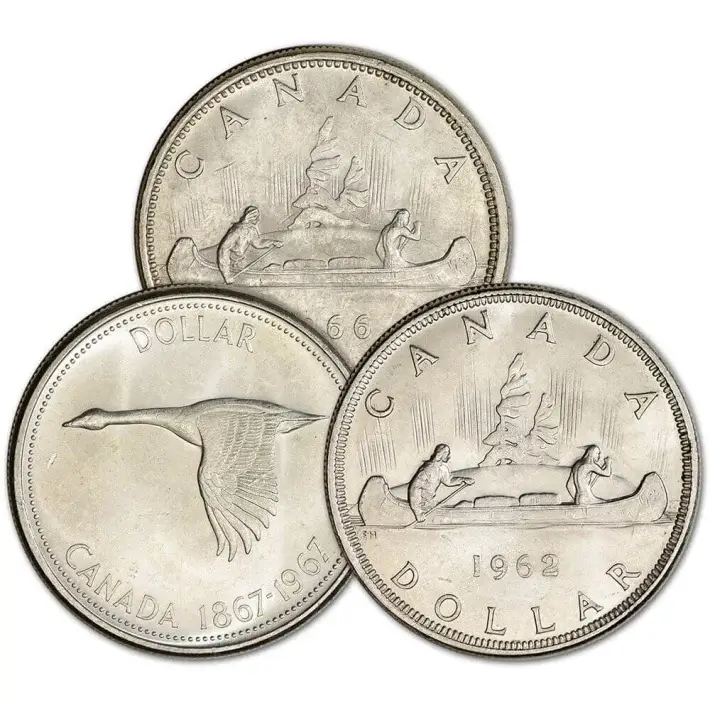 Canada Silver Dollar $1 - 0.6 oz - Brilliant Uncirculated BU - Random Date #1