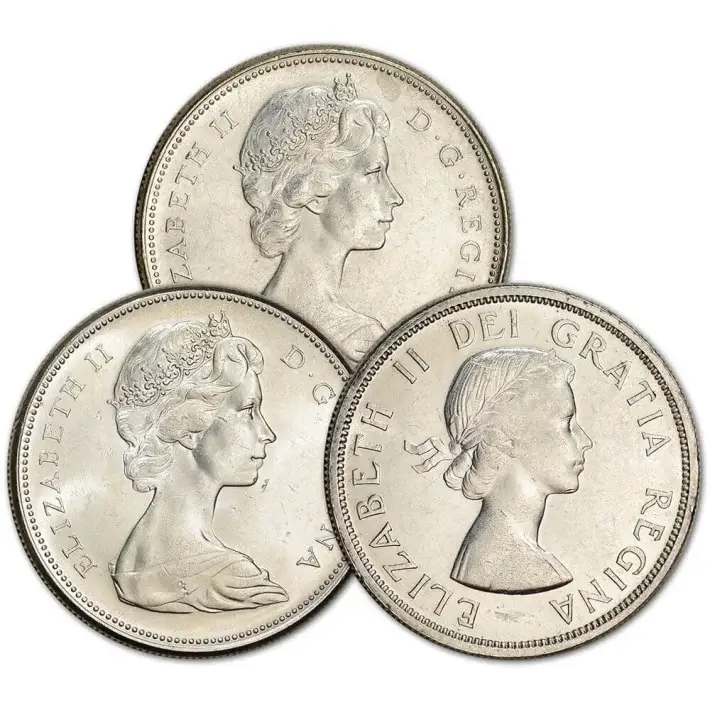 Canada Silver Dollar $1 - 0.6 oz - Roll of 20 BU Coins in Tube - Random Date #3