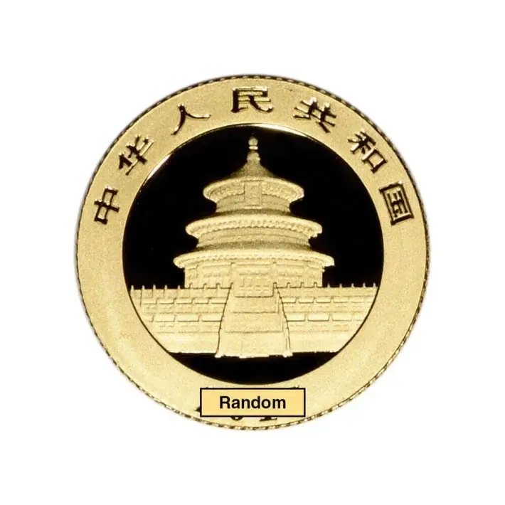 China Gold Panda 1/20 oz 20 Yuan - BU - Random Date #2
