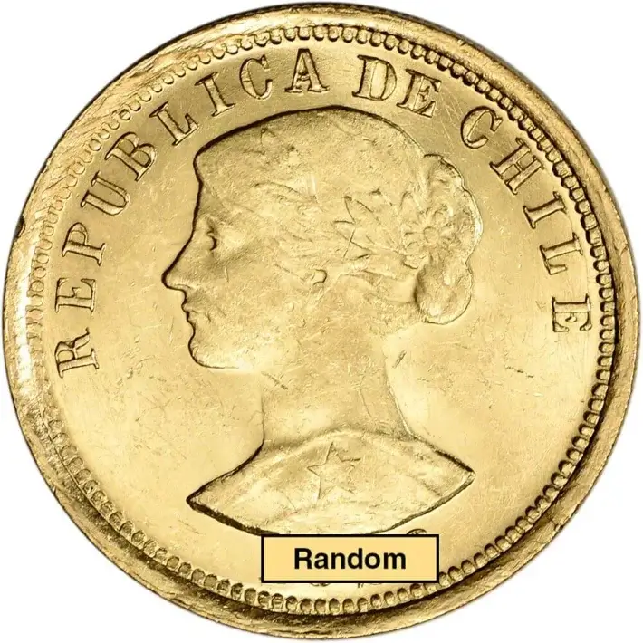 Chile Gold 100 Pesos .5885 oz - XF/AU - Random Date #1
