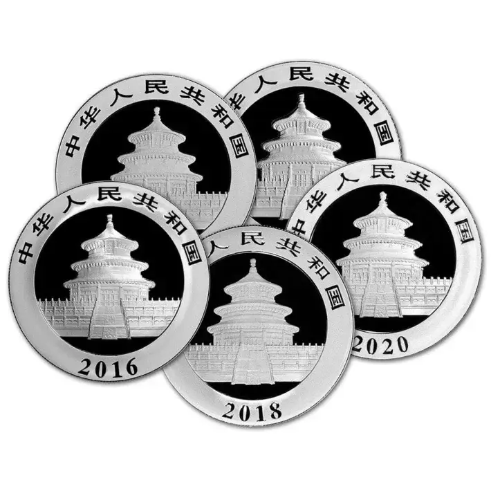 China Silver Panda Coin (30 g) 10 Yuan - BU in Original Capsule - Random Date #2