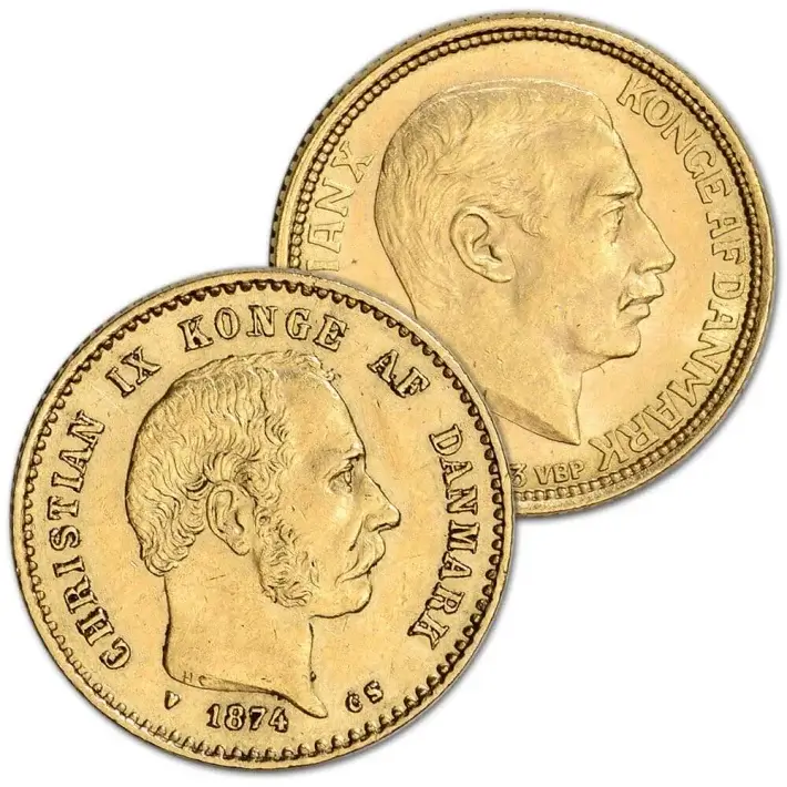 Denmark Gold 10 Kroner .1296 oz - Average Circulated - Random Date #1