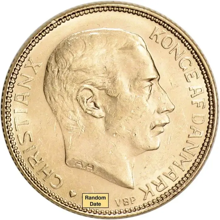 Denmark Gold 20 Kroner .2593 oz - Christian X - BU - 1913 - 1917 #1