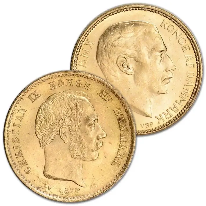 Denmark Gold 20 Kroner .2593 oz - Average Circulated Random Date #1