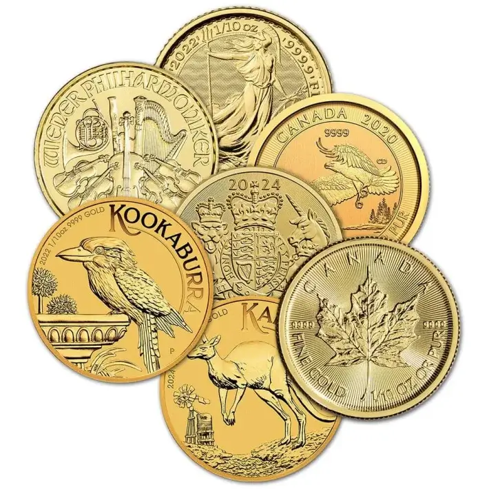 1/10 oz Gold Coin .9999 Fine - Random Brand - Secondary Market #1