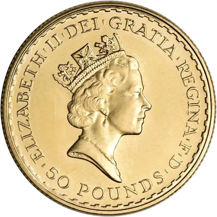 Great Britain Gold Britannia £50 - 1/2 oz - BU - Random Date #2