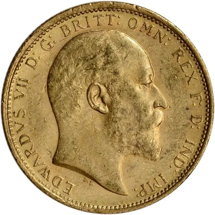 Great Britain Gold Sovereign (.2354 oz) - King Edward - XF/AU - Random Date #1