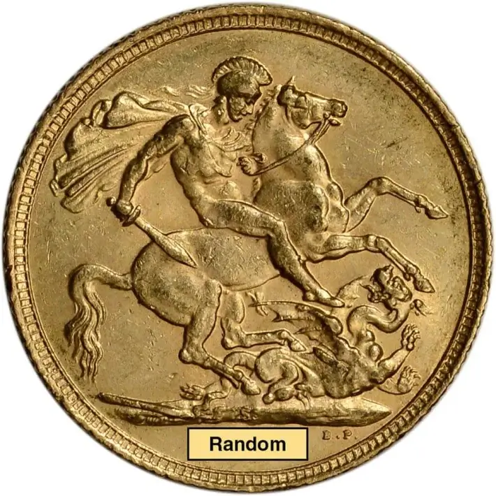 Great Britain Gold Sovereign (.2354 oz) - King Edward - XF/AU - Random Date #2