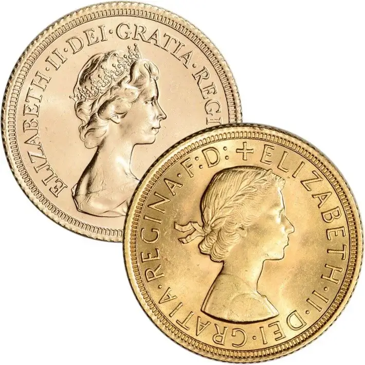 Great Britain Gold Sovereign Coin .2354 oz - Elizabeth II - BU - Random Date #1