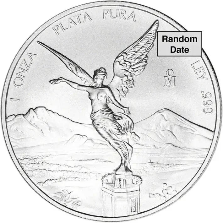 Mexico Silver Libertad 1 oz 1 Onza - Random Date - BU Tube of 20 Coins #3