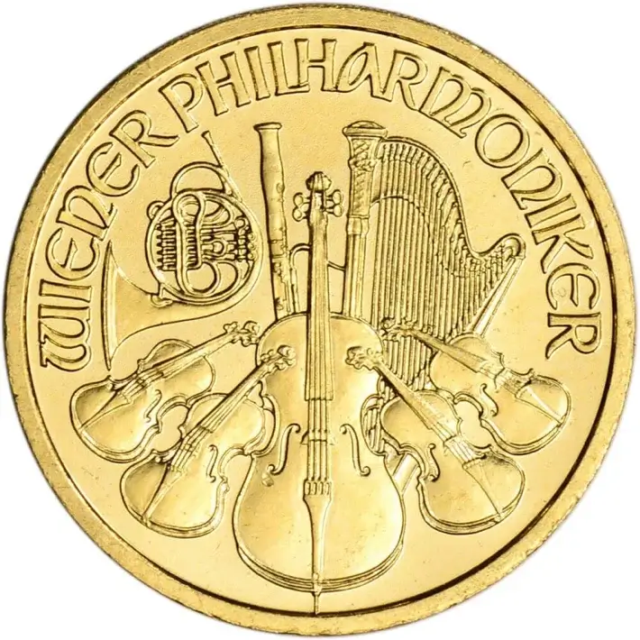 Austria Gold Philharmonic (1/10 oz) - BU - Random Date #1