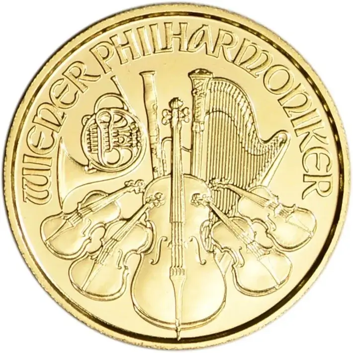 Austria Gold Philharmonic 1/25 oz - BU - Random Date #1