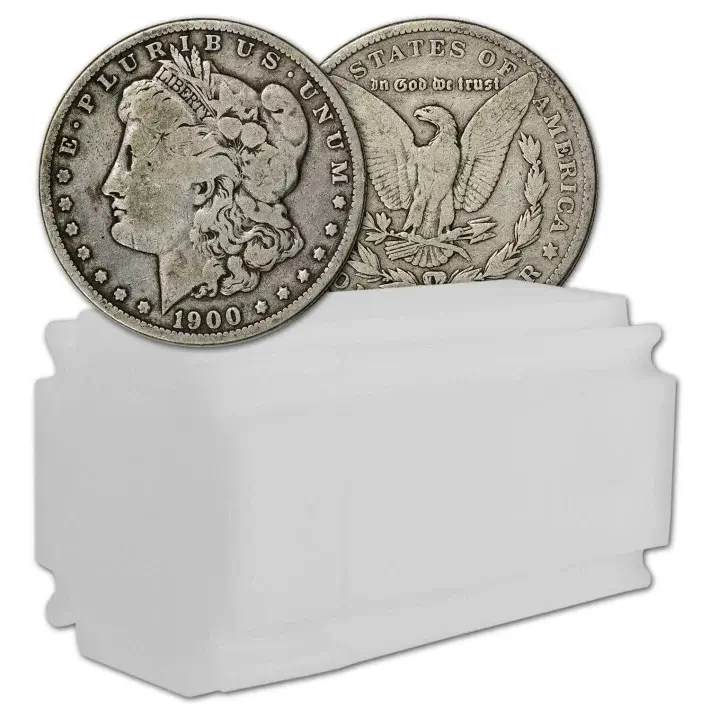 US Morgan Silver Dollar - Roll of 20 coins - G+ - Pre 1921 Random Date #1