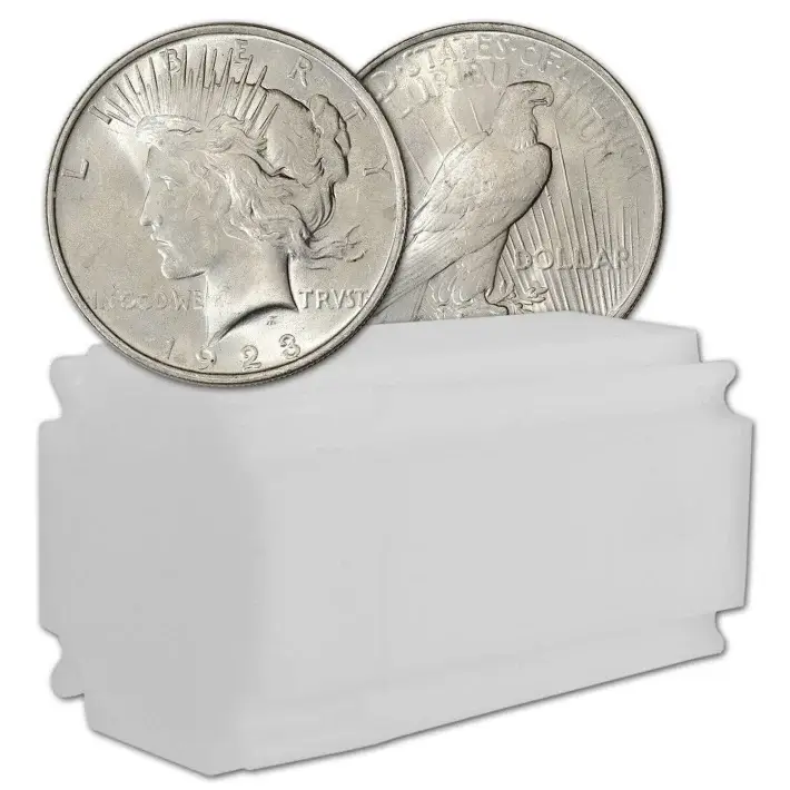 US Peace Silver Dollar - Roll of 20 coins - BU - Random Date #1