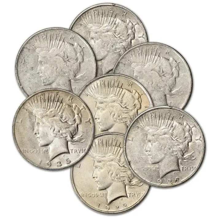 US Peace Silver Dollar - Roll of 20 coins - Cull - Random Date #3