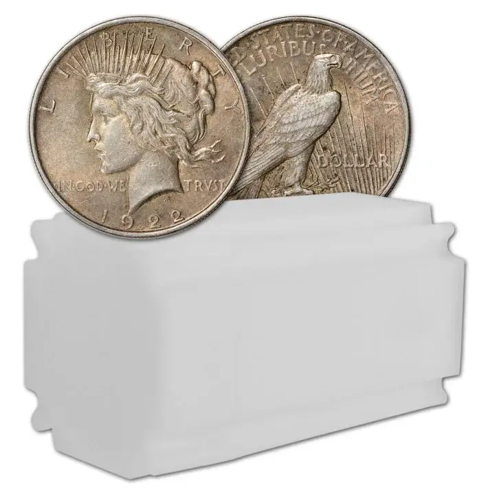 US Peace Silver Dollar - Roll of 20 coins - VG+ - Random Date #1