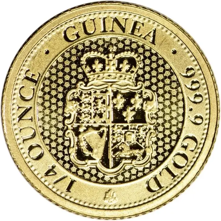 St Helena Gold Rose Crown Guinea 1/4 oz £25 - BU Random Date #1