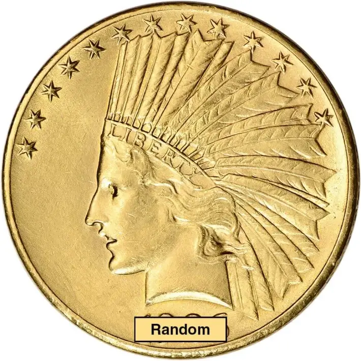 US Gold $10 Indian Head Eagle - Jewelry Grade - Random Date #1