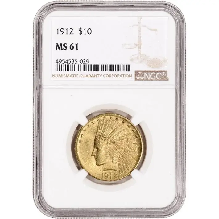 US Gold $10 Indian Head Eagle - NGC MS61 - Random Date #1