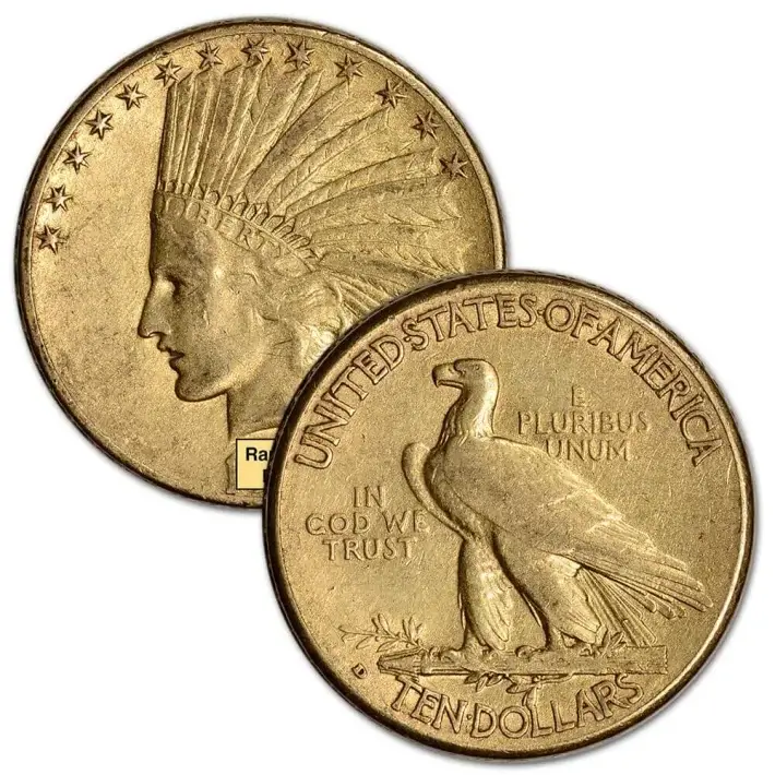 US Gold $10 Indian Head Eagle - VF Condition - Random Date #3