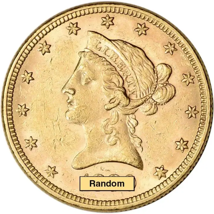 US Gold $10 Liberty Head Eagle - AU Condition - Random Date #1