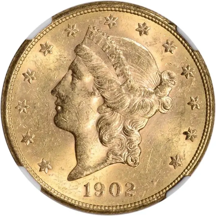 US Gold $20 Liberty Head Double Eagle - NGC MS61 - Random Date #4