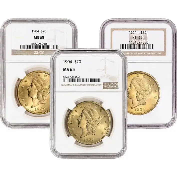 US Gold $20 Liberty Head Double Eagle - NGC MS65 - Random Date and Label #1