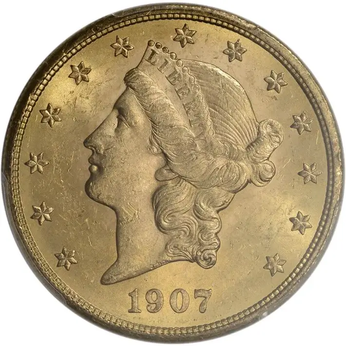 US Gold $20 Liberty Head Double Eagle - PCGS MS63 - Random Date #4