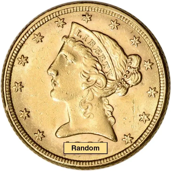US Gold $5 Liberty Head Half Eagle - AU - Random Date #1