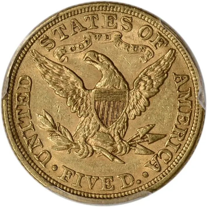 US Gold $5 Liberty Head Eagle - PCGS MS61 - Random Date #4