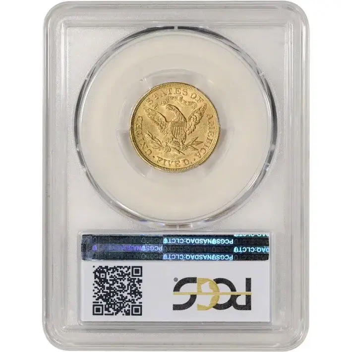 US Gold $5 Liberty Head Half Eagle - PCGS MS63 - Random Date #2