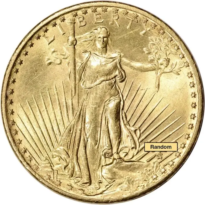 US Gold $20 Saint-Gaudens Double Eagle - Jewelry Grade - Random Date #1