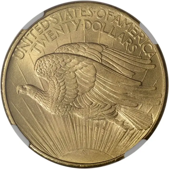 US Gold $20 Saint-Gaudens Double Eagle - NGC MS64 - 1908 No Motto #2
