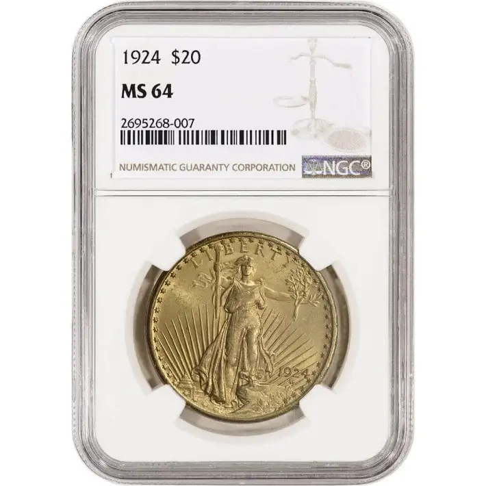US Gold $20 Saint-Gaudens Double Eagle - NGC MS64 - Random Date #1