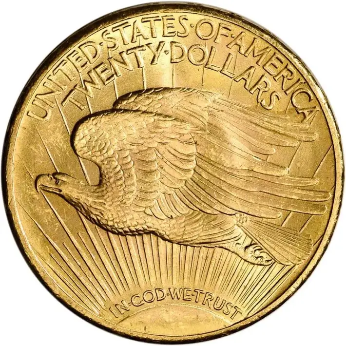 US Gold $20 Saint-Gaudens Double Eagle - PCGS MS63 - Random Date and Label #3