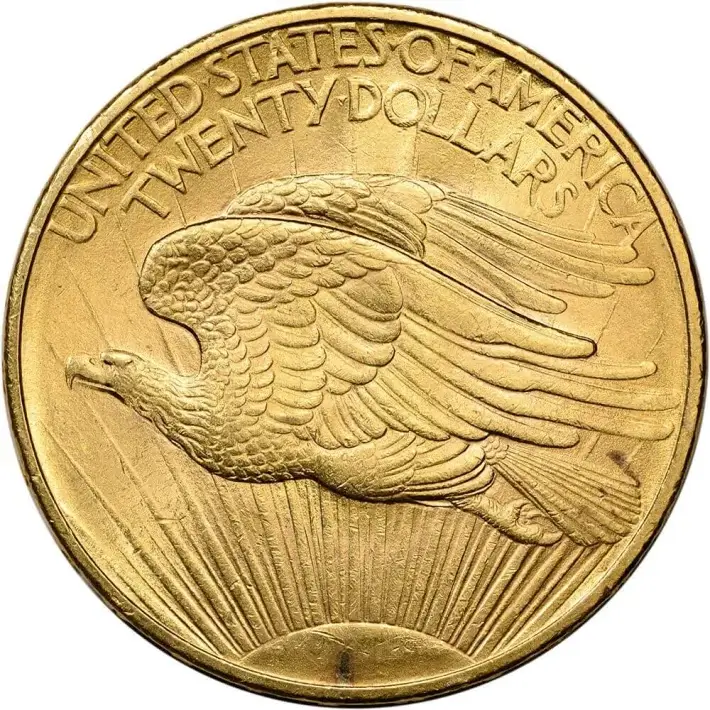 US Gold $20 Saint-Gaudens Double Eagle PCGS MS65 1908 No Motto Random Label #3