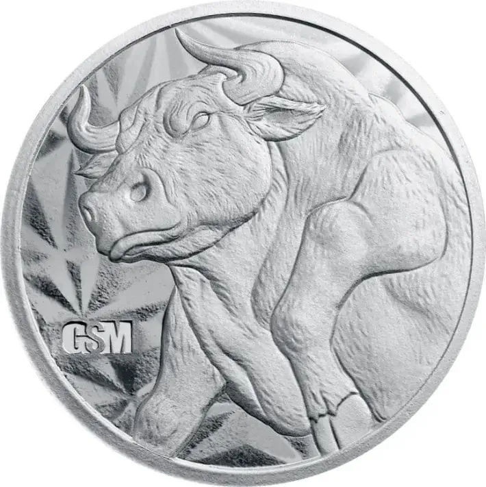 1 oz. Golden State Mint Silver Round Bull/Bear .999 Fine - Tube of 20 #2