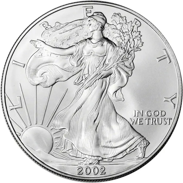 2002 American Silver Eagle 1 oz $1 - BU - Sealed 500 Coin Monster Box #2