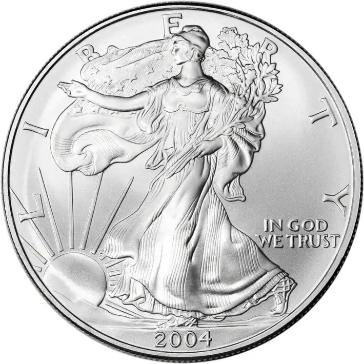 2004 American Silver Eagle 1 oz $1 - BU - Sealed 500 Coin Monster Box #3